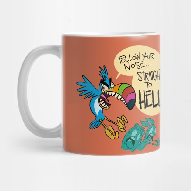 Cursed Tropical Bird Cereal Mascot by westinchurch